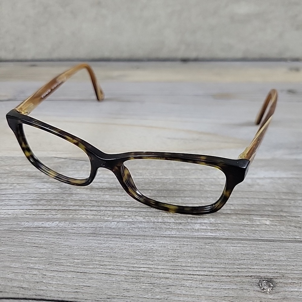 Coach Libby 6047 5204 Dark Tortoise Light Brown Horn 51-16-135 Eyeglasses Frames